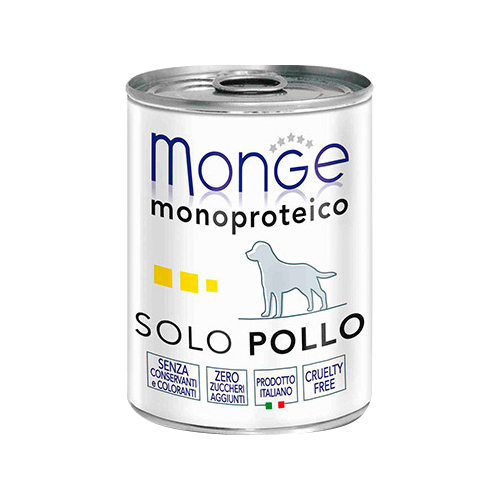Консервы для собак Monge Monoproteico Solo, курица, 400г