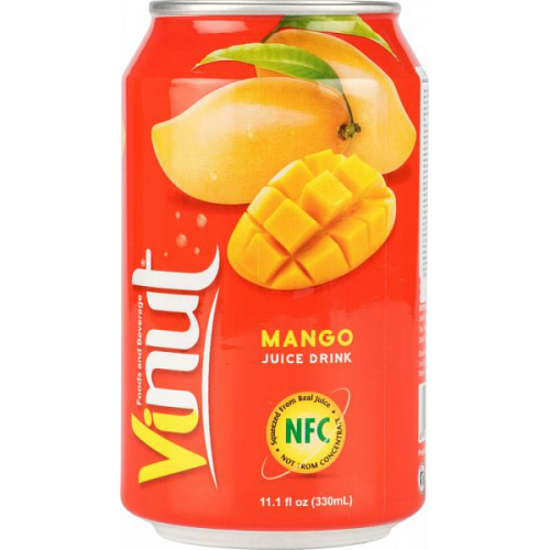 Напиток Vinut безалкогольный сокосодержащий со вкусом манго 330 мл