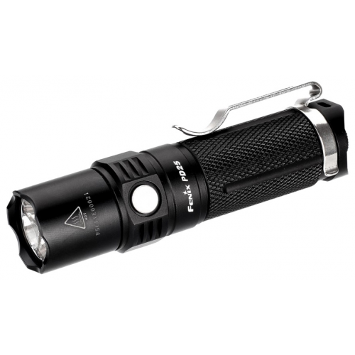 Туристический фонарь Fenix PD25 черный, 5 режимов