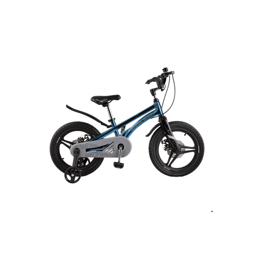 Детский двухколесный велосипед Maxiscoo Ultrasonic 16" Делюкс, Аквамарин MSC-U1603D
