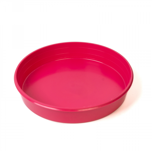 Одинарная миска для грызуны Voltrega, пластик, розовый, 250 л