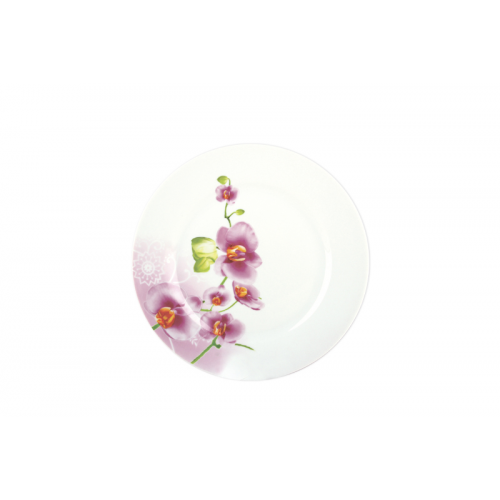 Тарелка десертная Орхидея 18 см круг Коралл