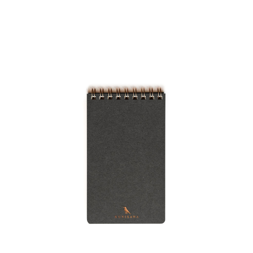 Kunisawa Find Pocket Note Charcoal Grid Блокнот