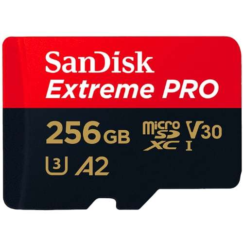 Карта памяти microSDXC 256GB SanDisk Class 10 UHS-I A2 C10 V30 U3 Extreme Pro SDSQXCZ-256G-GN6MA