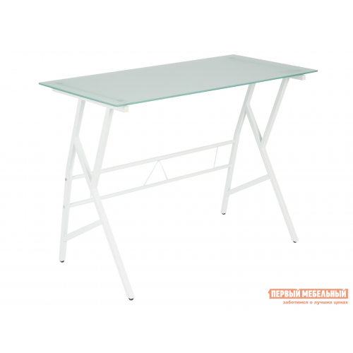 Письменный стол GD-02 Белый, металл / Матовое стекло