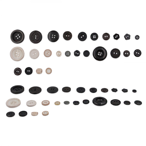 Пуговицы ассорти 'Цветовая гамма' (CB), 100г/упак (CB113, Черно-белый) Buttons Galore & More