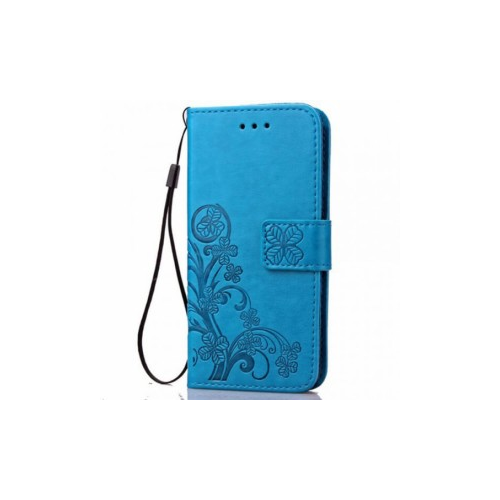Epik Кожаный чехол (книжка) Four-leaf Clover с визитницей для Samsung Galaxy A50 (A505F) / A50s / A30s (Синий)