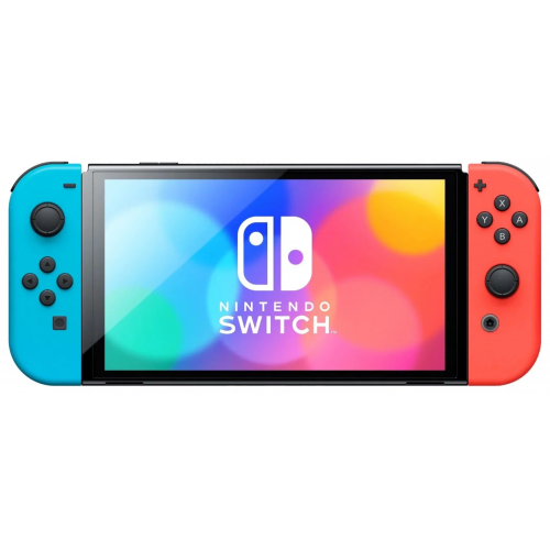 Игровая приставка Nintendo Switch OLED 64 ГБ (неоновый синий/неоновый красный)