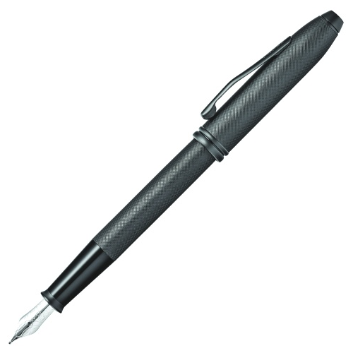 Cross AT0046-62MS Перьевая ручка Townsend Black Micro Knurl, перо M