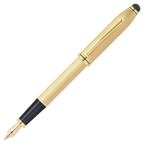 Cross AT0046-42MD Ручка перьевая Townsend, Gold (Перо M)