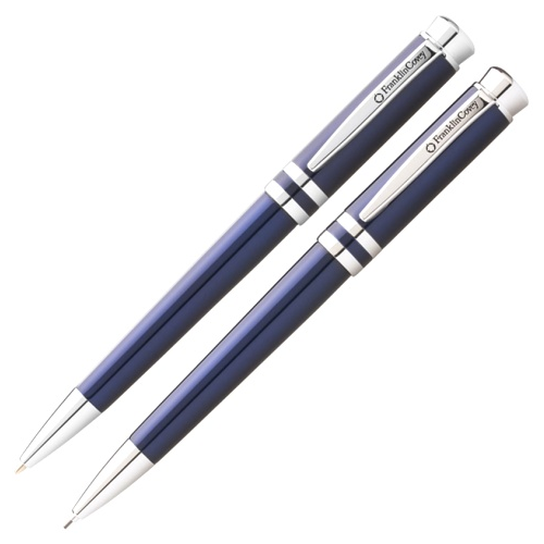 Franklin Covey FC0031-4 Набор Freemont: шариковая ручка и карандаш, Blue / Chrome