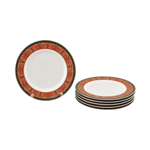 Набор тарелок десертных Сабина Красная лента, 17 см, 6 шт. 02160327-0979 Leander