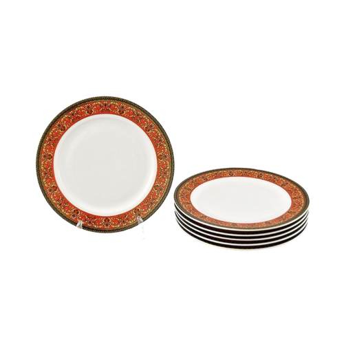 Набор тарелок десертных Сабина Красная лента, 19 см, 6 шт. 02160329-0979 Leander