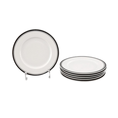 Набор тарелок десертных Сабина Изящная платина, 17 см, 6 шт. 02160327-0011 Leander