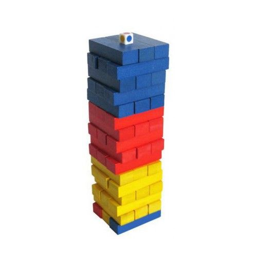 Падающая башня "Дженга" (цветная) (Д382/MT6922) Нескучные игры