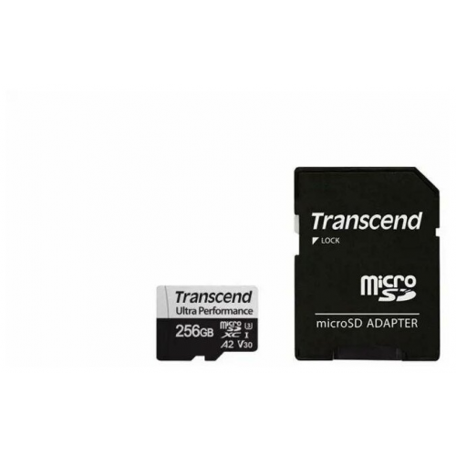 Карта памяти Transcend 256GB UHS-I U3 microSD A2 Ultra Performance