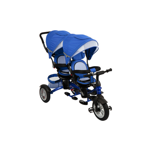 Велосипед 3-х колесный Capella TWIN TRIKE 360, BLUE (синий), надув. колеса, 2019 GL000957397