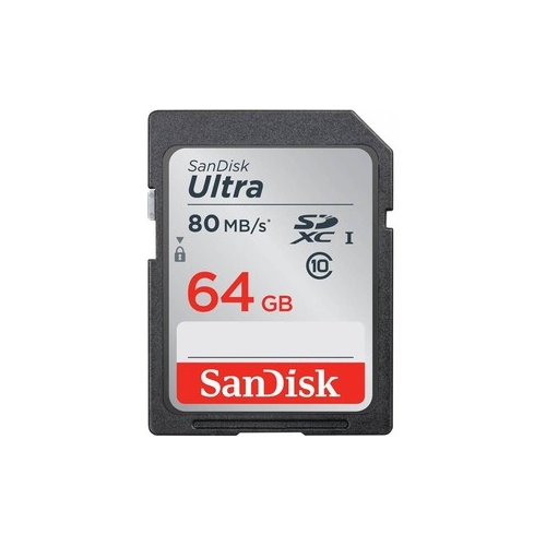 Карта памяти Sandisk Ultra SDXC 64GB 80MB/s Class 10 UHS-I (SDSDUNC-064G-GN6IN)