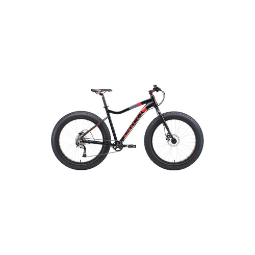 Велосипед Stark Fat 26.5 HD (2019) чёрный/красный/серый 18''
