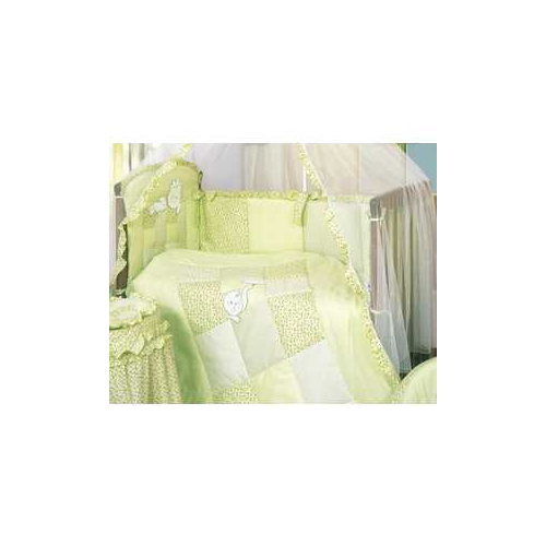 Комплект в кроватку Золотой гусь ''Кошки-мышки'' 7 предметов (зелёный) 1704