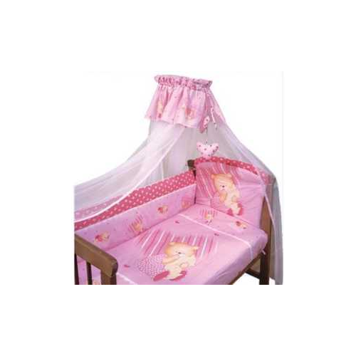 Комплект в кроватку Золотой гусь ''Мишутка'' 7 предметов (розовый) 1906