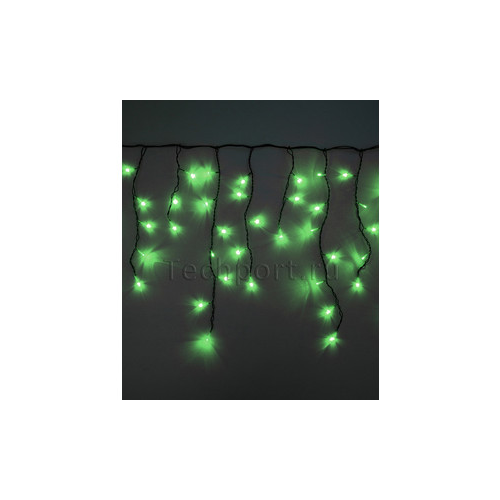 Light Светодиодная бахрома зелёная 3,1x0,5 чёрный PVC провод