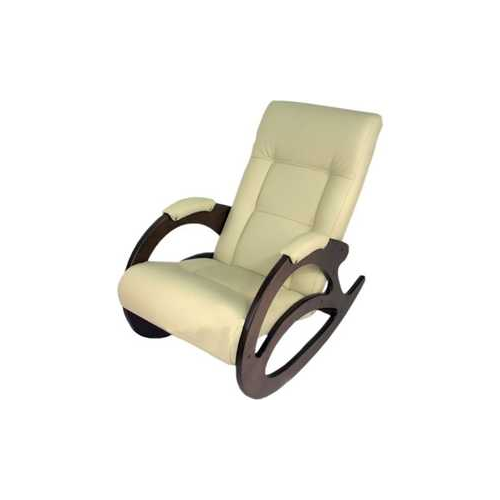 Кресло-качалка Мебелик Тенария 1 эко-кожа слоновая кость