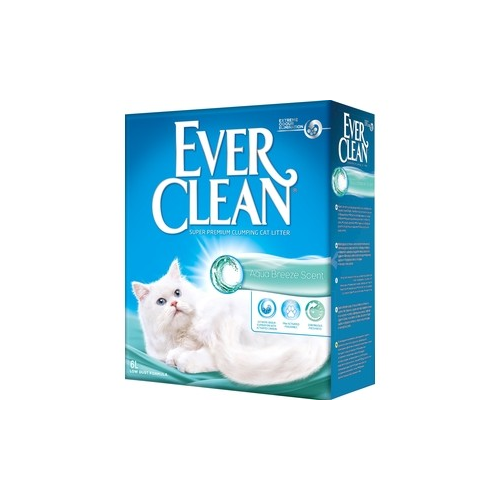 Наполнитель Ever Clean Aqua Breeze Scent с ароматом морского бриза комкующийся для кошек 6л