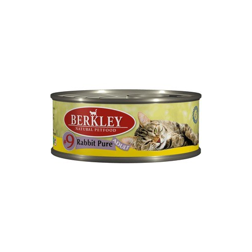 Консервы Berkley Adult Rabbit Pure № 9 с мясом кролика для взрослых кошек 100г (75108)