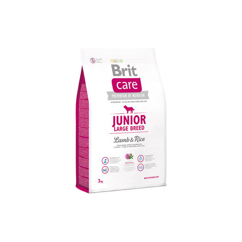 Сухой корм Brit Care Junior Large Breed Lamb & Rice гипоаллергенный с ягненком и рисом для молодых собак крупных пород 3кг (132704)