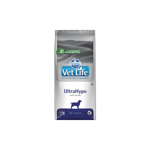 Сухой корм Farmina Vet Life UltraHypo Canine диета при пищевой аллергии и атопиях для собак 2кг