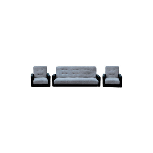 Комплект Экомебель Лондон рогожка серая (диван + 2 кресла)
