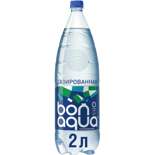 Вода питьевая Bonaqua газированная 2 л