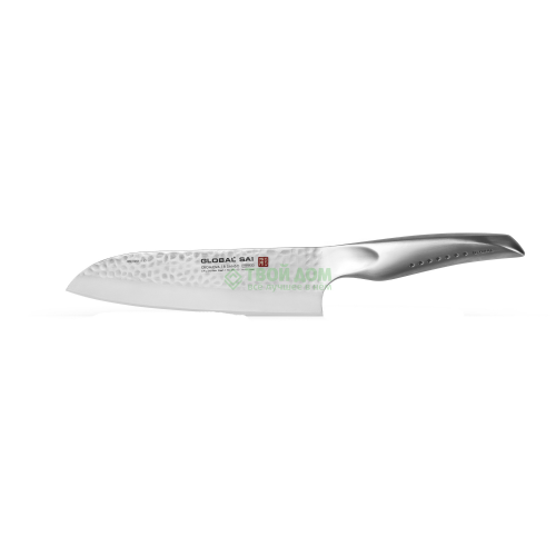 Нож универсальный Global сантоку sai 19 cm w/hamme (SAI-03)