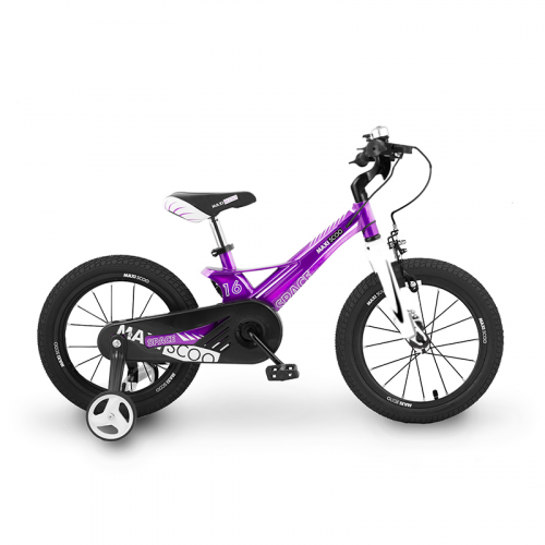 Велосипед Двухколесный Детский Maxiscoo Space, Стандарт, 16", Фиолетовый