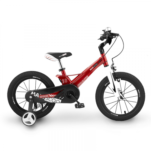 Велосипед Двухколесный Детский Maxiscoo Space, Стандарт, 18", Красный