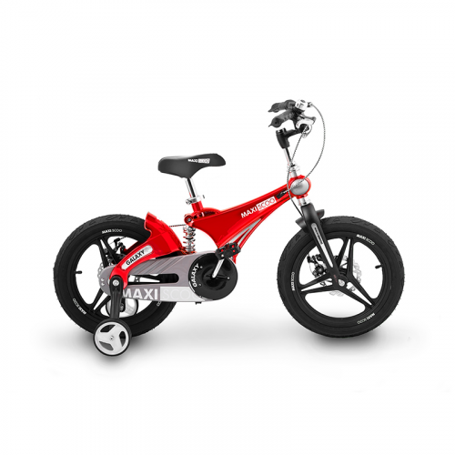 Велосипед Двухколесный Детский Maxiscoo Galaxy, Делюкс, 14", Красный