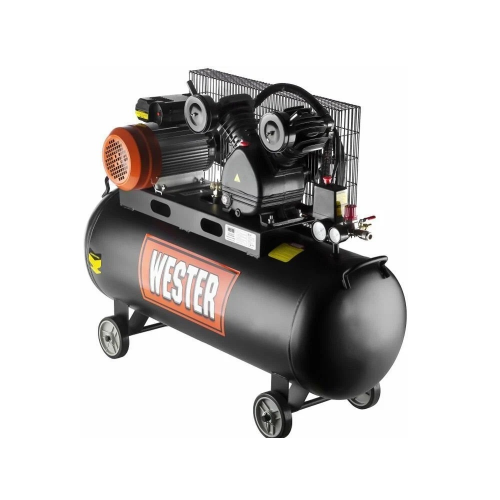 Компрессор WESTER WBK2200/100PRO ременной привод, поршневой, масляный, 2200 Вт, 340 л/мин, 8 бар
