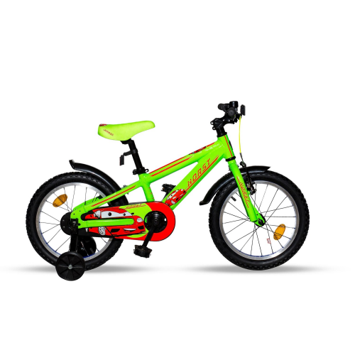 Детский велосипед HORST Blitz 16" 2019 (Колеса: 9 (Рост: 110 - 120 см), Цвет: салатовый/красный)