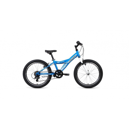 Детский велосипед FORWARD DAKOTA 1.0 20" 2020 (Рама: 10,5" (Рост: 115-130см), Цвет: оранжевый/светло-зеленый) Forward