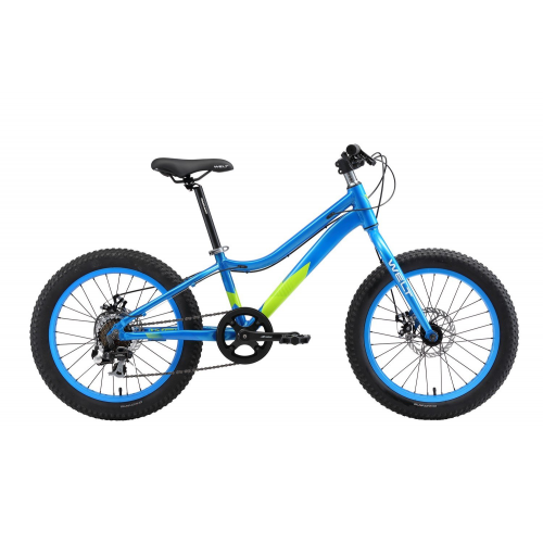 Детский велосипед Welt FAT Freedom 20" 2018 (Возраст: 9-15 лет (Рост: от 135 см), Цвет: сине-зеленый )