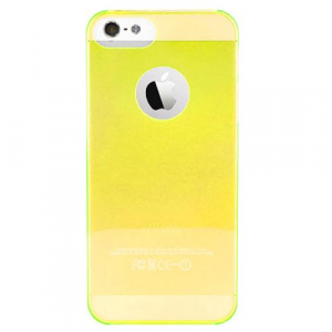 Чехол для iPhone 5/5S PURO Crystal Cover желтый
