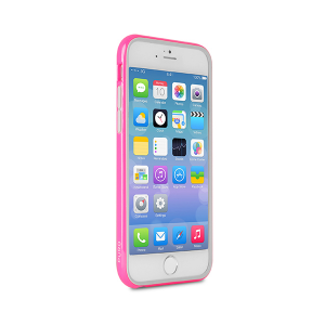 Чехол Puro для iPhone 6 Plus BUMPER (с защитной пленкой) розовый