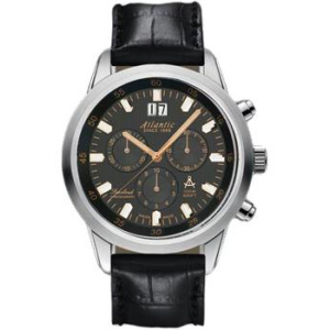 Швейцарские наручные мужские часы Atlantic 73460.41.61R. Коллекция Seacloud