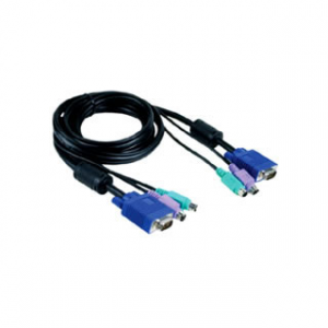 Кабелей для DKVM 2хPS/2,1xVGA 3 м (D-LINK DKVM-CB3) Кабель, переходник