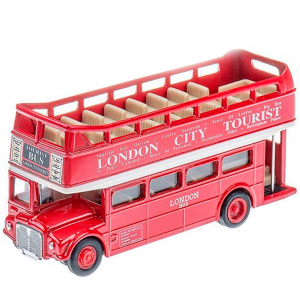 Машинка Welly Велли Модель автобуса London Bus открытый 1:60-64