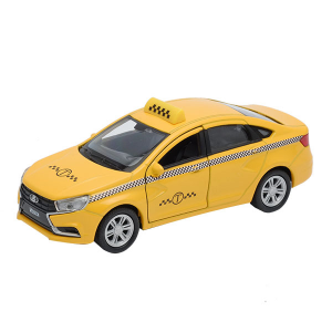 Машинка Welly 43727TI Велли Модель машины 1:34-39 LADA Vesta такси