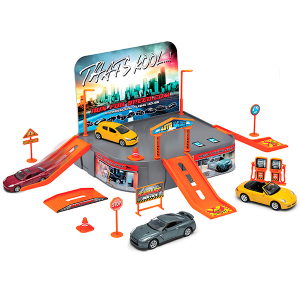 Игровой набор "Гараж" с машинкой welly City Garage Playset Welly 96020