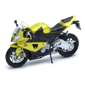 Модель мотоцикла BMW S1000RR 1:18 Welly yellow