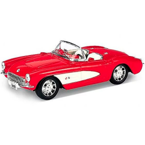 Машинка инерционная Welly 42360 Велли Модель винтажной машины 1:34-39 Chevrolet Corvette 1957